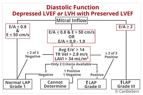 diastolic dysfunction echo chart.